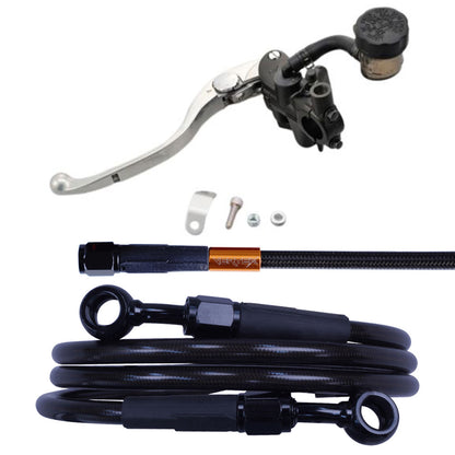 VFR800 ダークメッシュ クラッチホース マスターシリンダー　セット