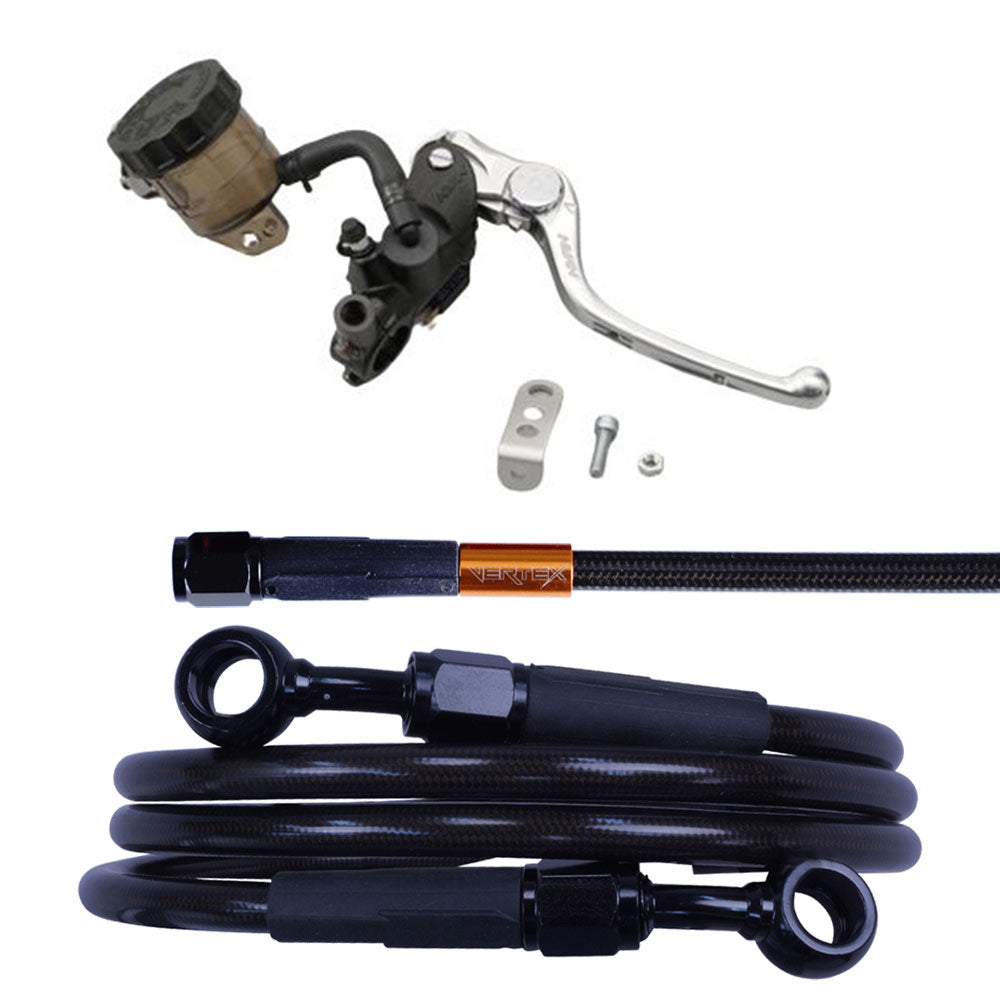 TL1000R ダークメッシュ ブレーキホース マスターシリンダー　セット