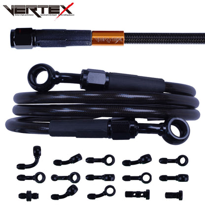 NS250F/R ダークメッシュ ブレーキホース マスターシリンダー　セット