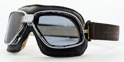 Vintage Retro Goggles Smoke Lens Brown