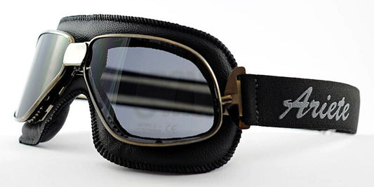 ビンテージ レトロゴーグル スモークレンズ ブラック