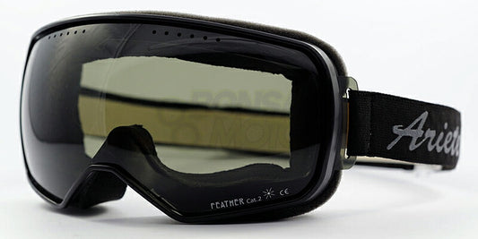 フェザーライト レトロゴーグル スモークレンズ ブラック/グレー