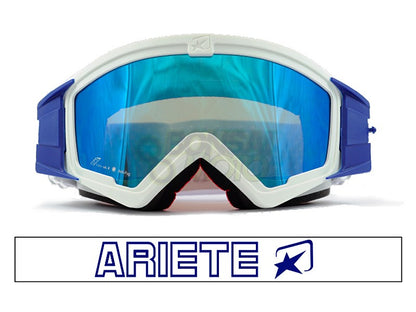 マッドマックス ユーロフィット 眼鏡対応オフロードゴーグル ミラー ホワイト/ブルー