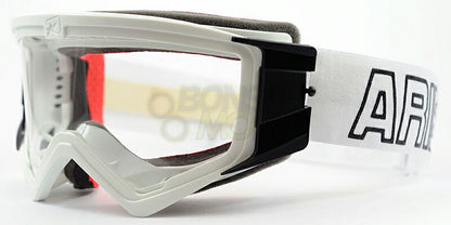 マッドマックス ユーロフィット 眼鏡対応オフロードゴーグル クリアレンズ ホワイト/ブラック