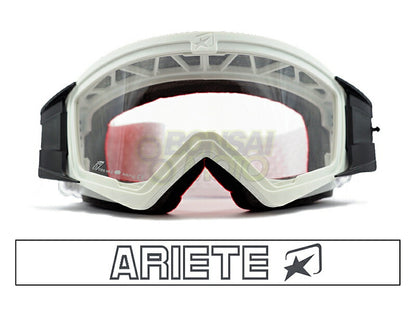 マッドマックス ユーロフィット 眼鏡対応オフロードゴーグル クリアレンズ ホワイト/ブラック