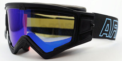 マッドマックス ユーロフィット 眼鏡対応オフロードゴーグル ミラー ブラック/ブルー