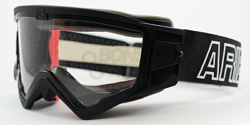 マッドマックス ユーロフィット 眼鏡対応オフロードゴーグル クリアレンズ ブラック/ホワイト