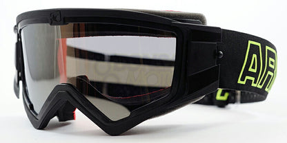 MadMax Eurofit Goggles for Glasses-Wearers Mirror Black/Yellow