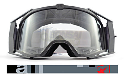 8Kゴーグル ユーロフィット シングルクリアレンズ グレー/グレー