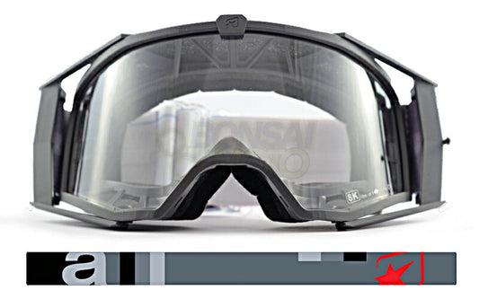 8Kゴーグル ユーロフィット シングルクリアレンズ グレー/グレー