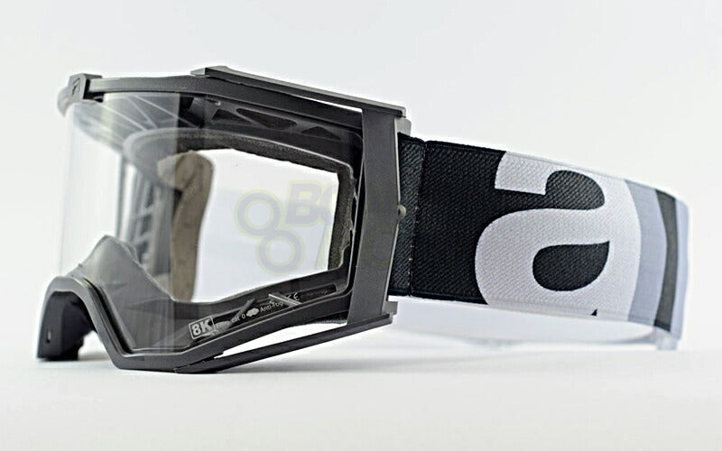 8Kゴーグル ユーロフィット シングルクリアレンズ グレー/グレー