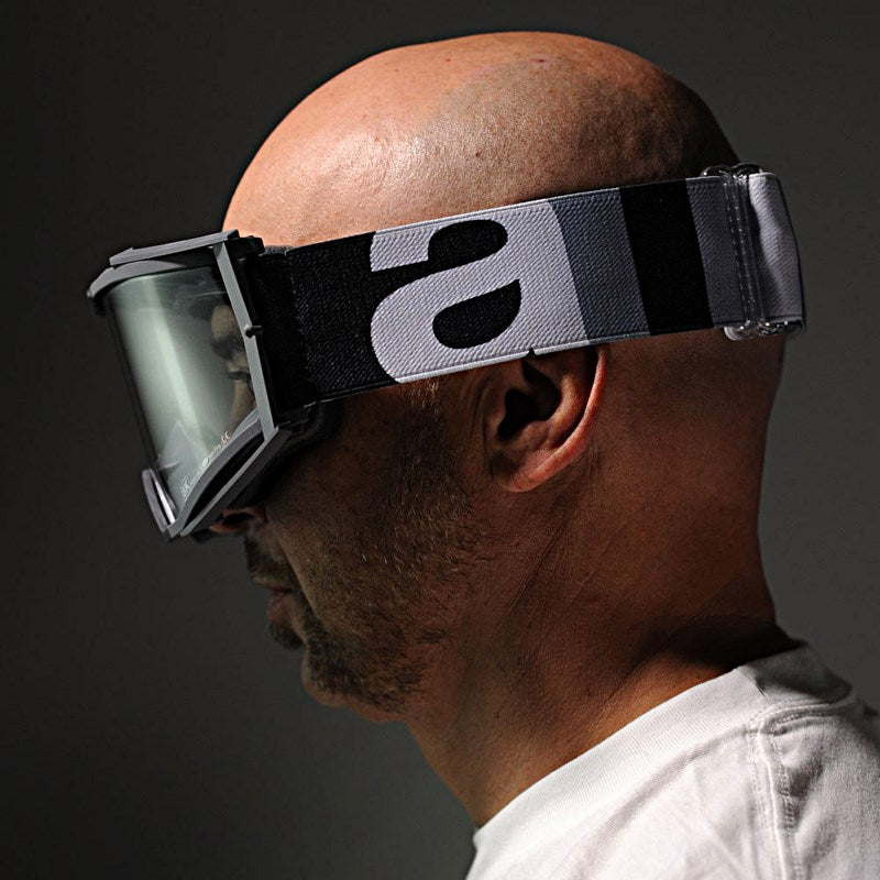 8Kゴーグル ユーロフィット シングルクリアレンズ グレー/グレー