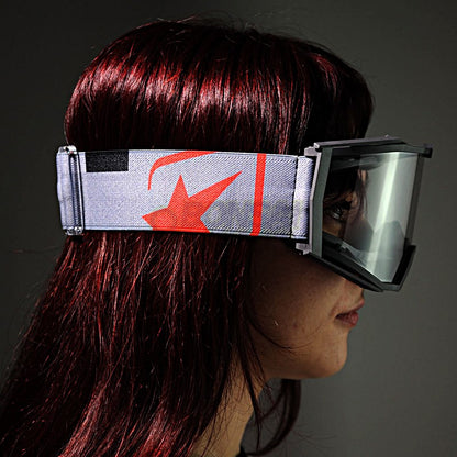 8Kゴーグル ユーロフィット シングルクリアレンズ グレー/グレー