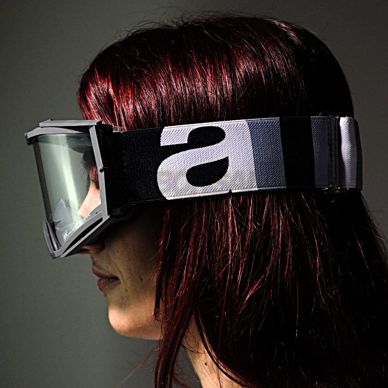 8Kゴーグル ユーロフィット シングルクリアレンズ グレー/グレー