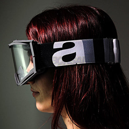 8Kゴーグル ユーロフィット シングルクリアレンズ グレー/グレー