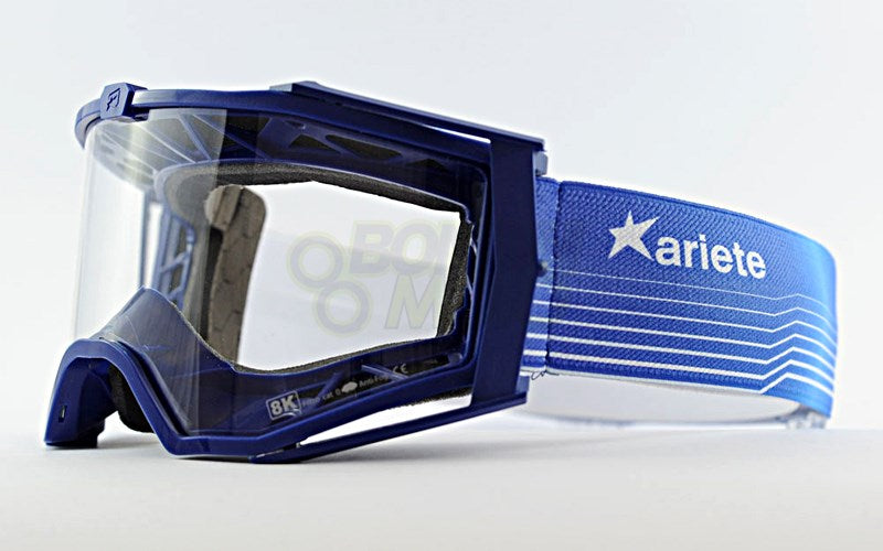 8Kゴーグル ユーロフィット シングルクリアレンズ ブルー/ブルー