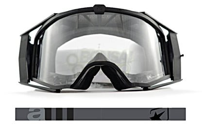 8Kゴーグル ユーロフィット シングルクリアレンズ ブラック/グレー