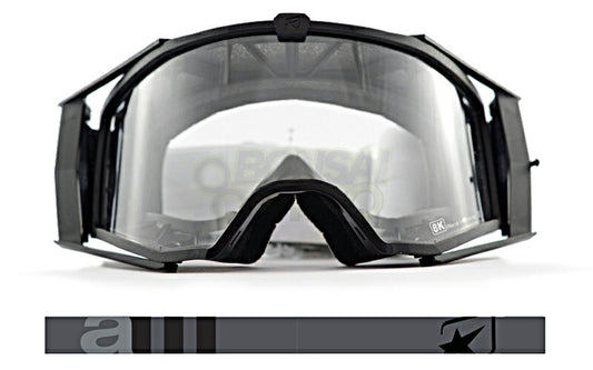 8Kゴーグル ユーロフィット シングルクリアレンズ ブラック/グレー