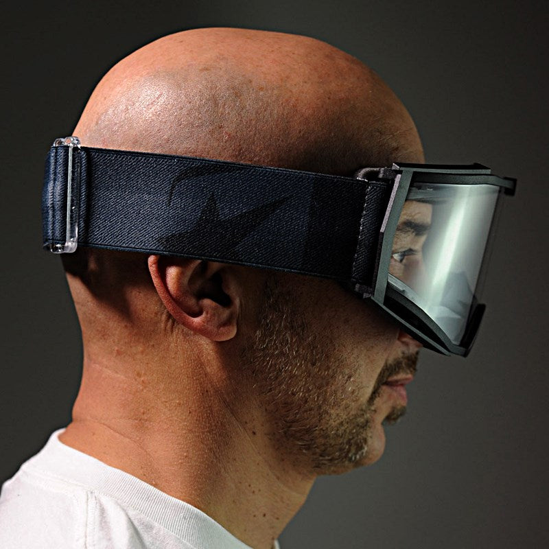 8Kゴーグル ユーロフィット シングルクリアレンズ ブラック/グレー