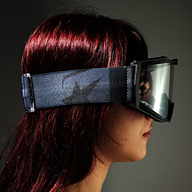 8Kゴーグル ユーロフィット シングルクリアレンズ ブラック/グレー