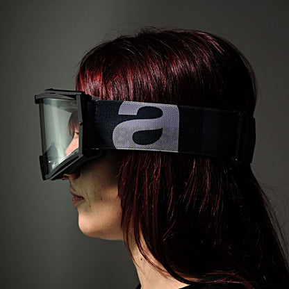 8Kゴーグル ユーロフィット シングルクリアレンズ ブラック/グレー