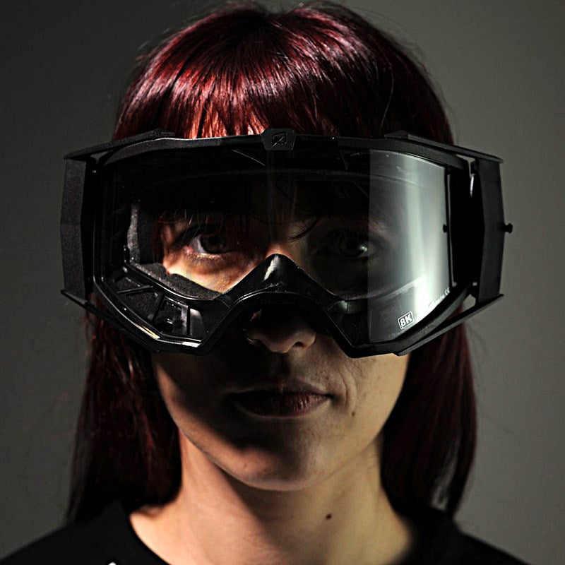 8Kゴーグル ユーロフィット シングルクリアレンズ ブラック/グレー