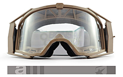 8Kゴーグル ユーロフィット シングルクリアレンズ ベージュ/ベージュ