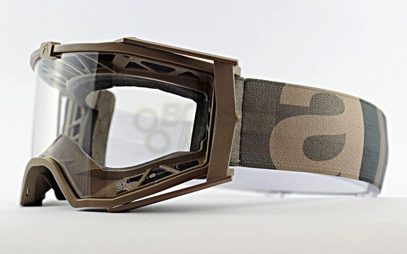 8Kゴーグル ユーロフィット シングルクリアレンズ ベージュ/ベージュ