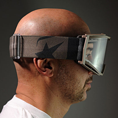 8Kゴーグル ユーロフィット シングルクリアレンズ ベージュ/ベージュ