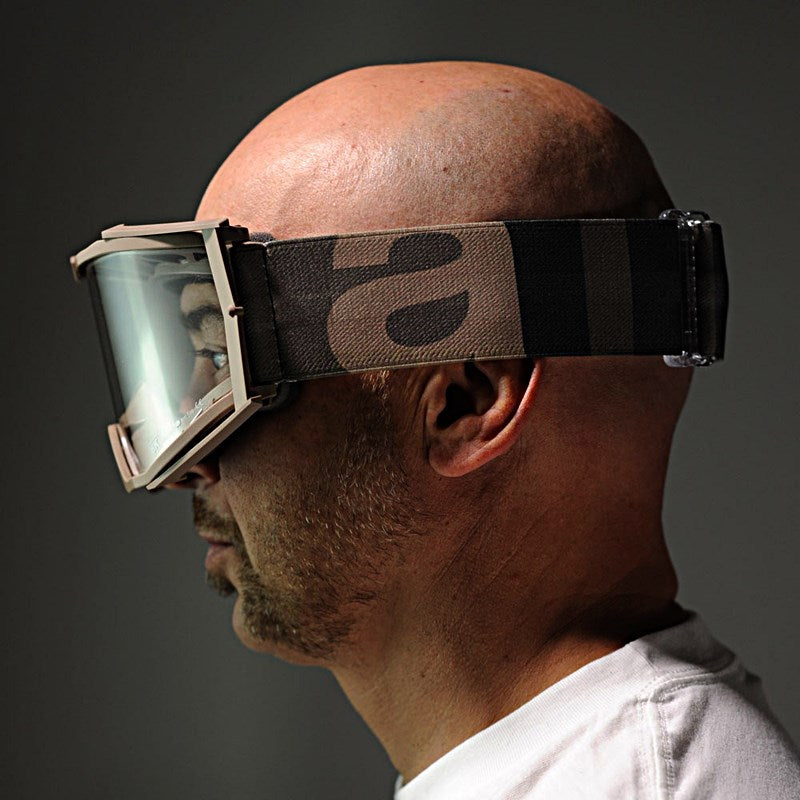 8Kゴーグル ユーロフィット シングルクリアレンズ ベージュ/ベージュ