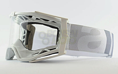 8Kゴーグル ユーロフィット シングルクリアレンズ ホワイト/ホワイト