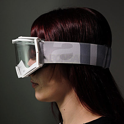 8Kゴーグル ユーロフィット シングルクリアレンズ ホワイト/ホワイト