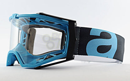 8Kゴーグル ユーロフィット シングルクリアレンズ ターコイズ/ブラック