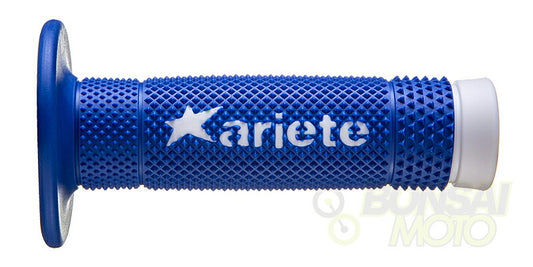 VULCAN(ヴァルカン) ノーワッフル オフロードグリップ  ホワイト/ブルー 116mm  左右セット