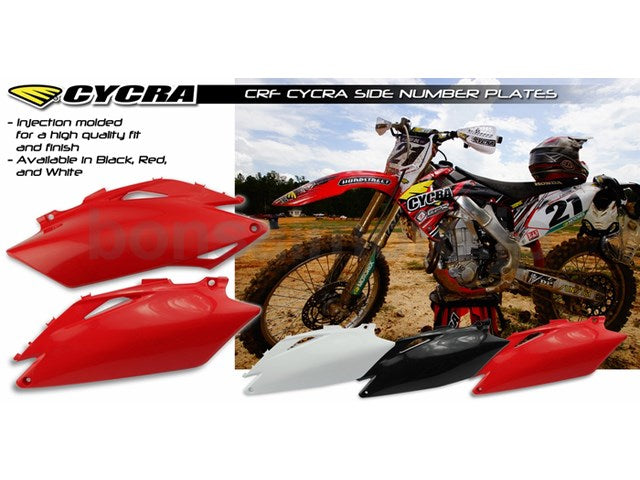 サイドナンバーパネル  レッド    CRF250R CRF450R