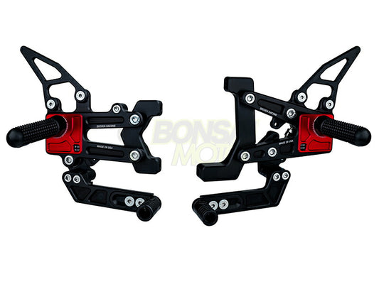 TT Rear Sets Red Panigale 1199/1299 899/959
