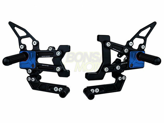 TT Rear Set Blue Panigale 1199/1299 899/959