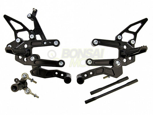 TT Rear Sets Black CBR1000RR/ABS