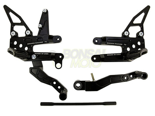 TT Rear Sets Black GSX-R1000