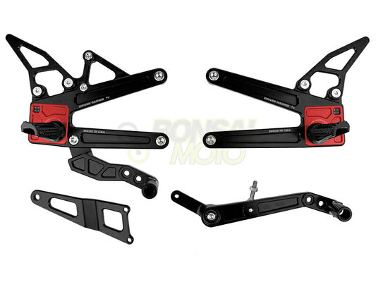 TT Rear Sets Red R1/M/S