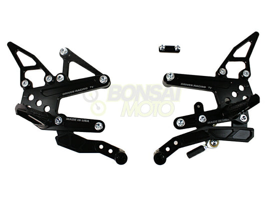 TT Rear Sets Black ZX10R