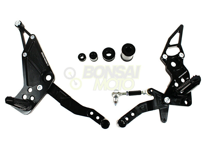 TT Rear Sets, Black, GROM 125