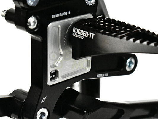 TT Rear Sets Silver R9T