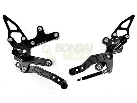 TT Rear Sets, Black - Ninja 400