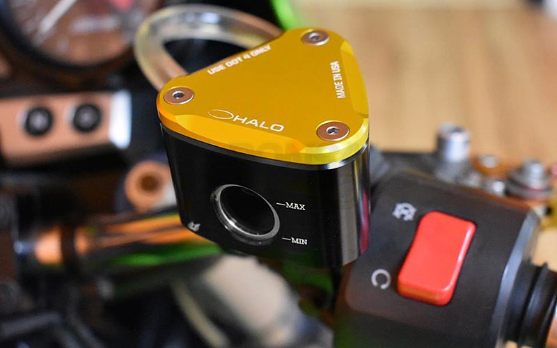 フルードコンテナ(31cc左出～フロントブレーキ推奨)  ゴールド