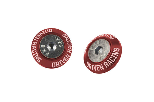 Mirror Eliminators (Mirror Block-Offs) Red Set (Left and Right) RC390