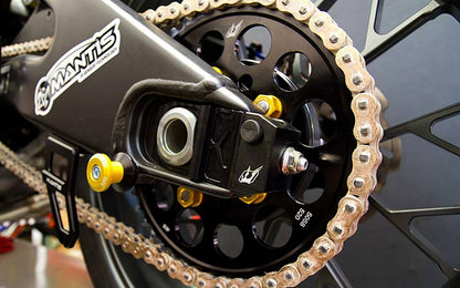アクスルブロックスライダー  ブルー    YZF-R6