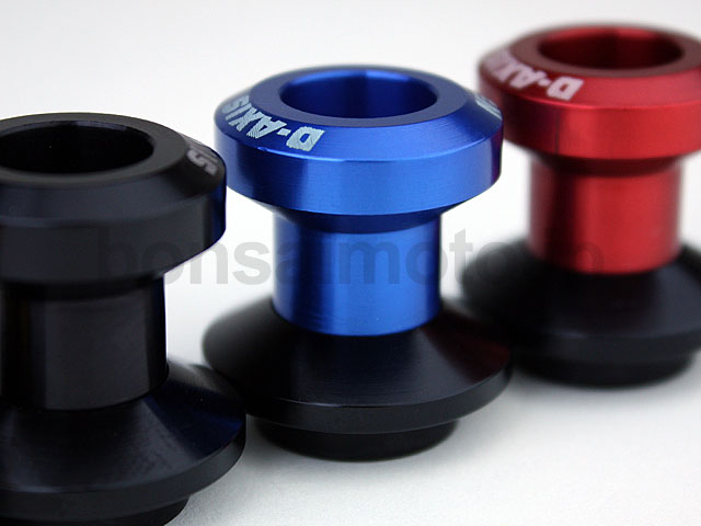 D-AXIS Swingarm Spools (Stand Hooks) Red M10 2pcs