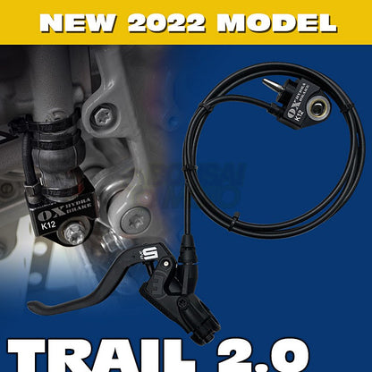 Hydraulic Left-Hand Brake Trail 2.0 for BrakTek/Magura/Brembo Rear Master Husqvarna 2 & 4 Stroke