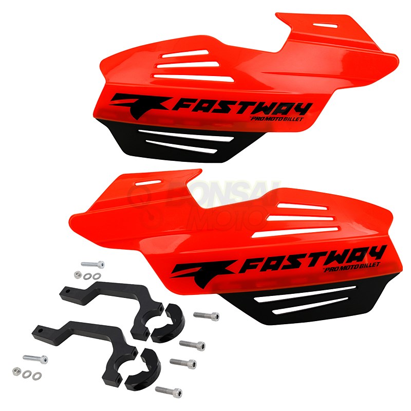 Flak Shield Flash Red/Black Left and Right Set